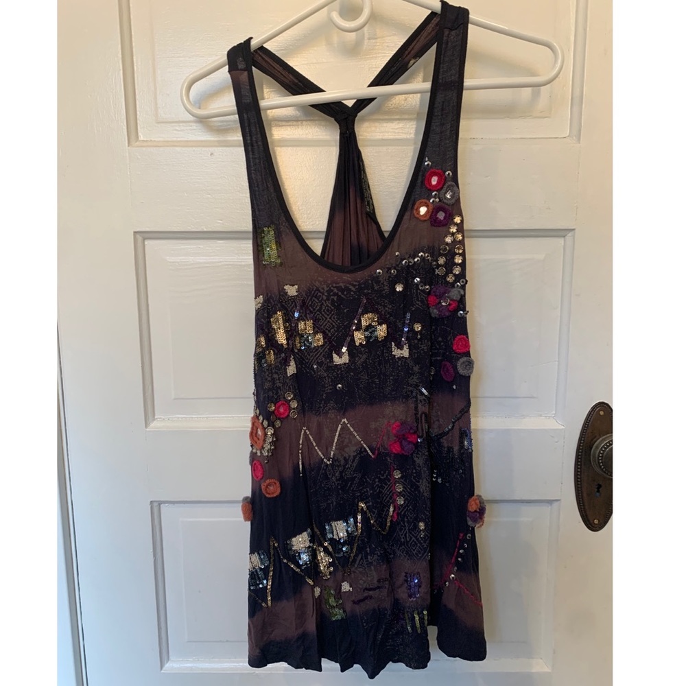 All Saints Spitalfields embroidered top size 12